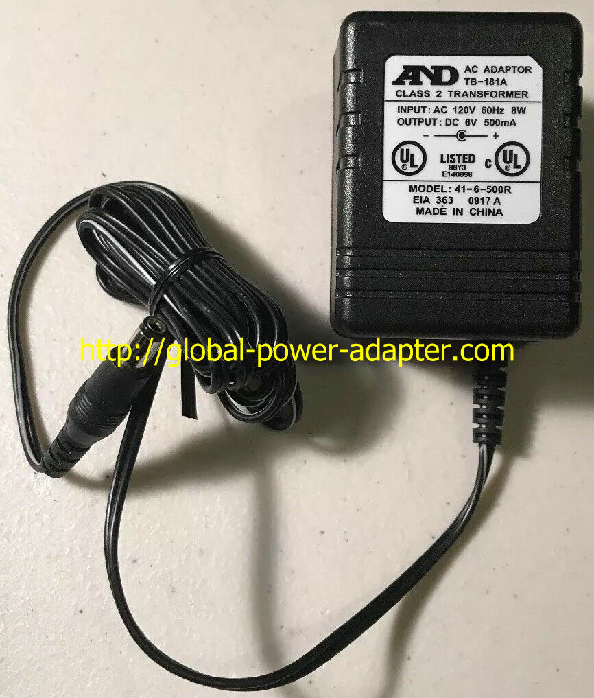 *Brand NEW* 6VDC 500mA AND TB-181A 41-6-500R AC Adapter Power Supply - Click Image to Close